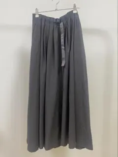 別注　GRAMICCI × BEAMS BOY ギャバロングスカート　グレーのサムネイル