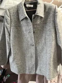 グレー ウール混紡 ジャケットのサムネイル