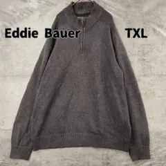 エディーバウアー ハーフジップニット コットン100％ アウトドア服【8335】