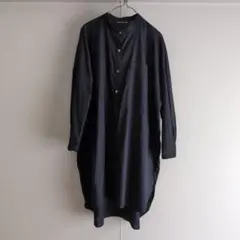 ミズイロインド　スタンドカラーロングシャツ