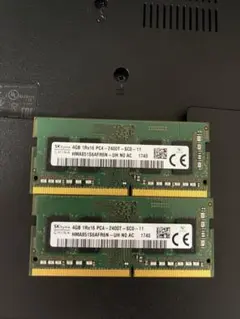 SK hynix ノートPC用メモリ 8GB (4GBX2)PC4-2400Tのサムネイル