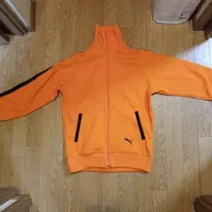 希少 80s PUMA トラックジャケット オレンジ M 小松菜