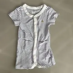 babyGAP ボーダー ロンパース 6-12ヶ月　ネイビー　60〜70サイズ
