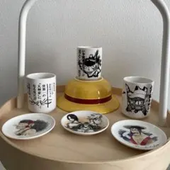 ワンピース丼ぶり＆湯呑み＆皿　7点セット