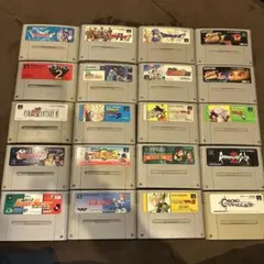 任天堂 スーパーファミコン ソフト カセット 34本 ジャンク品