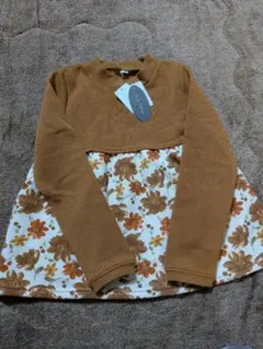 新品　裏起毛　長袖　トップス 130　チュニック