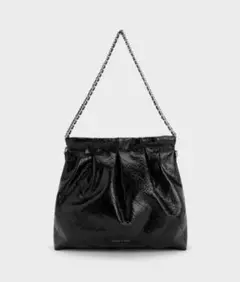 Charles&Keith ドゥオ ブレードチェーンハンドルホーボーバッグ Lのサムネイル