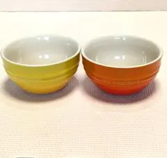 ル・クルーゼ ライスボウル2個セット イエロー & オレンジのサムネイル