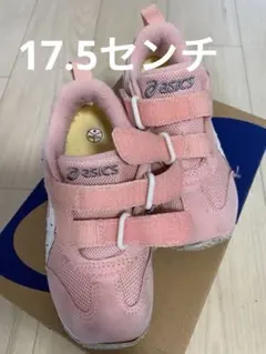 ASICS ベルクロスニーカー 17.5cm ピンク