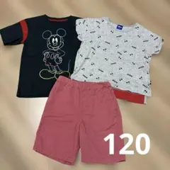 Disney ミッキーマウス Tシャツ ズボン　UNIQLO 120