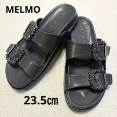 MELMO （メルモ） ダブルビジューバックルミュールサンダル　23.5㎝のサムネイル