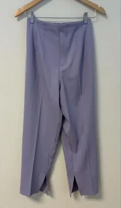 chocol raffine robe裾スリット美脚みえパンツ ラベンダー M