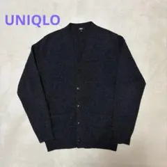 人気 UNIQLO プレミアムラムＶネックカーディガン M ユニクロ メンズ