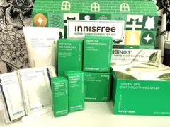 イニスフリーグリーンティセラミドミルクトナークリームパッククレンザーシートマスク