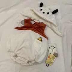 新品未使用 バースデイ ポチャッコ ロンパース 70-80 おまけ　靴下　セット