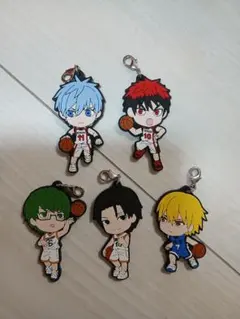 黒子のバスケ　一番くじ　ラバーマスコット5点セット