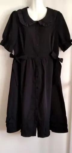 LIEF セーラーワンピース リボンベレー帽セット 黒 | Mercari