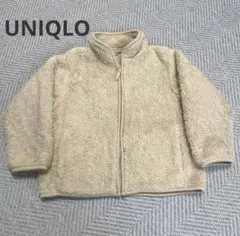 ユニクロ ファーリーフリース キッズ 110 ベージュ UNIQLO キッズ
