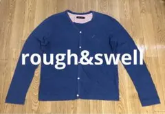 【新品未使用】Rough and swell 長袖シャツ ブルー×ホワイト 2025年最新】ラフアンドスウェル rough＆swellの人気アイテム