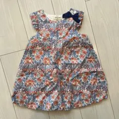 sense of Wonder 花柄 リバティ リボン ワンピース 80cm