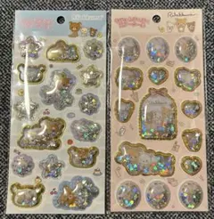 リラックマ　キラッとぷくぷくエアーシール　2枚セット