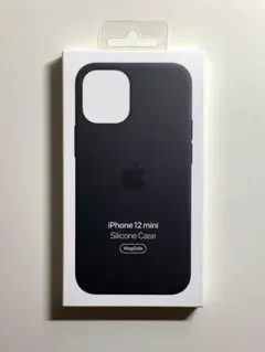 【新品】純正 iPhone 12 mini シリコンケース・ブラック①