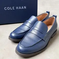 【極美品】コールハーン STASSI PENNYLOAFER 8.5B 紺 箱付のサムネイル