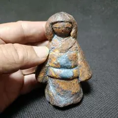 着物姿　人形　陶器製　置物　高さ約8.5cm 小さな人形　郷土人形　ア12