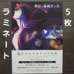 映画　俺だけレベルアップな件　ラミネート+　チラシ　フライヤー　５枚のサムネイル
