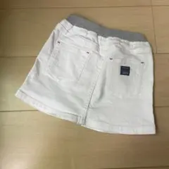 ミキハウス　白デニムスカート