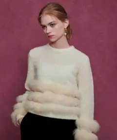 ルルウィルビー　フォックスファートリミングプルオーバー　アルアバイル