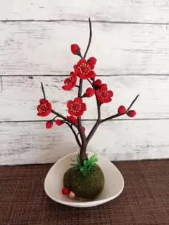 クラフト盆栽 ソメイヨシノ 桜盆栽 造花 ハンドメイド クラフト盆栽 ミニサイズ桜盆栽 ソメイヨシノ ハンドメイド 造花