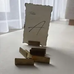 真鍮カードスタンド（19個） & テーブルナンバー（A〜L）