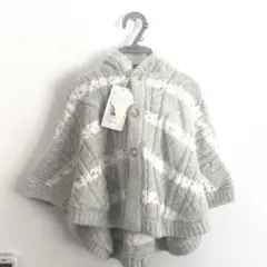 本日のみ価格☆ジェラートピケ ベビモコポンチョ(80cm)