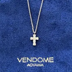 VENDOME AOYAMA ヴァンドーム⭐︎ダイヤクロス型ネックレス　プラチナ