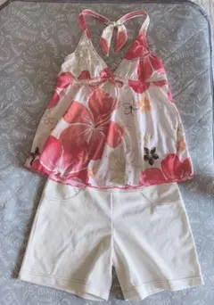 【美品】水着　4点セット　花柄