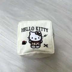 ハローキティ ホワイト ポーチ ヒョウ柄キティ