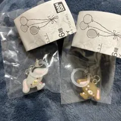 サンリオ　ゆるっとめじるしアクセサリー　シュガーバニーズ　しろうさ　くろうさ