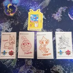 ポケモンセンターステッカー　5種