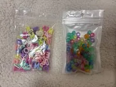 アルファベットビーズとクリアビーズセット