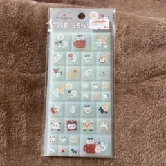 ちいかわ タイルシール ブルー