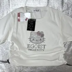 【新品タグ付き】EGOIST×キティ コラボ Tシャツ ラインストーン Lのサムネイル