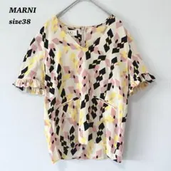 MARNI マルニ　シルク100% トップス　カットソー　ポルトガル製　総柄のサムネイル