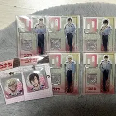 名探偵コナン 警察学校組 アクリルスタンド 缶バッジ付きケースキーホルダー