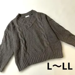 【即日発送】L〜LL フロウアンドフィクスチャー Vネックニット　セーター