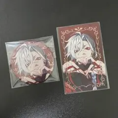 にじさんじ 葛葉 フォト風カード チェキ 箔押し 缶バッジ popup