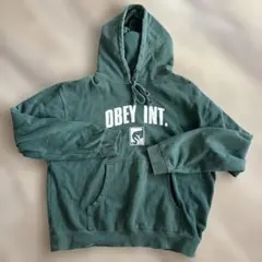 obey グリーンパーカー