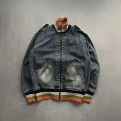 00s vintage デニム 短丈 ブルゾンジャケット y2k アメカジ 古着のサムネイル