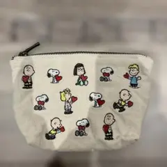 スヌーピー 刺繍ポーチ
