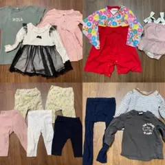 キッズ服セット（Tシャツ、ドレス、レギンス）　計13点